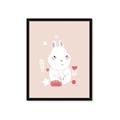 Picture of Blushing bunny _GroupedProduct_Rectangle_Portrait_Mini_ _GroupedProduct_Rectangle_Portrait_Framed_Matted_