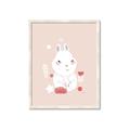 Picture of Blushing bunny _GroupedProduct_Rectangle_Portrait_Mini_ _GroupedProduct_Rectangle_Portrait_Framed_Matted_
