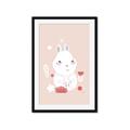Picture of Blushing bunny _GroupedProduct_Rectangle_Portrait_Mini_ _GroupedProduct_Rectangle_Portrait_Framed_Matted_