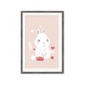Picture of Blushing bunny _GroupedProduct_Rectangle_Portrait_Mini_ _GroupedProduct_Rectangle_Portrait_Framed_Matted_