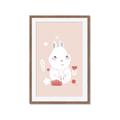 Picture of Blushing bunny _GroupedProduct_Rectangle_Portrait_Mini_ _GroupedProduct_Rectangle_Portrait_Framed_Matted_