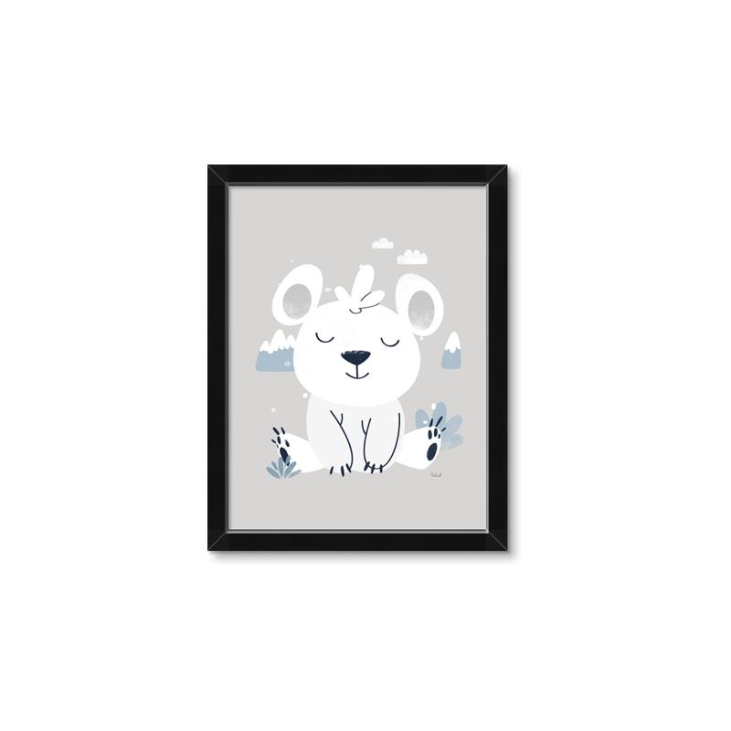 Picture of Smiling Polar bear _GroupedProduct_Rectangle_Portrait_Mini_ _GroupedProduct_Rectangle_Portrait_Framed_Matted_