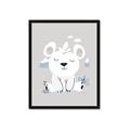 Picture of Smiling Polar bear _GroupedProduct_Rectangle_Portrait_Mini_ _GroupedProduct_Rectangle_Portrait_Framed_Matted_