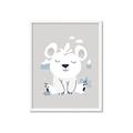 Picture of Smiling Polar bear _GroupedProduct_Rectangle_Portrait_Mini_ _GroupedProduct_Rectangle_Portrait_Framed_Matted_