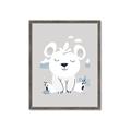 Picture of Smiling Polar bear _GroupedProduct_Rectangle_Portrait_Mini_ _GroupedProduct_Rectangle_Portrait_Framed_Matted_