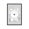 Picture of Smiling Polar bear _GroupedProduct_Rectangle_Portrait_Mini_ _GroupedProduct_Rectangle_Portrait_Framed_Matted_