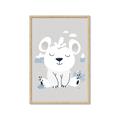 Picture of Smiling Polar bear _GroupedProduct_Rectangle_Portrait_Mini_ _GroupedProduct_Rectangle_Portrait_Framed_Matted_