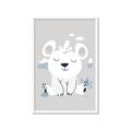 Picture of Smiling Polar bear _GroupedProduct_Rectangle_Portrait_Mini_ _GroupedProduct_Rectangle_Portrait_Framed_Matted_