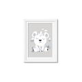 Picture of Smiling Polar bear _GroupedProduct_Rectangle_Portrait_Mini_ _GroupedProduct_Rectangle_Portrait_Framed_Matted_