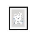 Picture of Smiling Polar bear _GroupedProduct_Rectangle_Portrait_Mini_ _GroupedProduct_Rectangle_Portrait_Framed_Matted_
