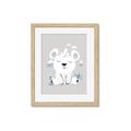 Picture of Smiling Polar bear _GroupedProduct_Rectangle_Portrait_Mini_ _GroupedProduct_Rectangle_Portrait_Framed_Matted_