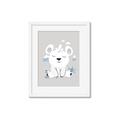 Picture of Smiling Polar bear _GroupedProduct_Rectangle_Portrait_Mini_ _GroupedProduct_Rectangle_Portrait_Framed_Matted_