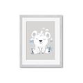 Picture of Smiling Polar bear _GroupedProduct_Rectangle_Portrait_Mini_ _GroupedProduct_Rectangle_Portrait_Framed_Matted_