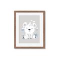 Picture of Smiling Polar bear _GroupedProduct_Rectangle_Portrait_Mini_ _GroupedProduct_Rectangle_Portrait_Framed_Matted_