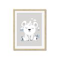 Picture of Smiling Polar bear _GroupedProduct_Rectangle_Portrait_Mini_ _GroupedProduct_Rectangle_Portrait_Framed_Matted_