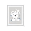 Picture of Smiling Polar bear _GroupedProduct_Rectangle_Portrait_Mini_ _GroupedProduct_Rectangle_Portrait_Framed_Matted_