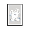 Picture of Smiling Polar bear _GroupedProduct_Rectangle_Portrait_Mini_ _GroupedProduct_Rectangle_Portrait_Framed_Matted_