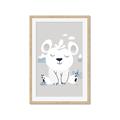 Picture of Smiling Polar bear _GroupedProduct_Rectangle_Portrait_Mini_ _GroupedProduct_Rectangle_Portrait_Framed_Matted_