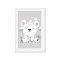 Picture of Smiling Polar bear _GroupedProduct_Rectangle_Portrait_Mini_ _GroupedProduct_Rectangle_Portrait_Framed_Matted_