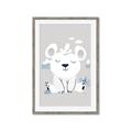 Picture of Smiling Polar bear _GroupedProduct_Rectangle_Portrait_Mini_ _GroupedProduct_Rectangle_Portrait_Framed_Matted_