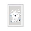 Picture of Smiling Polar bear _GroupedProduct_Rectangle_Portrait_Mini_ _GroupedProduct_Rectangle_Portrait_Framed_Matted_