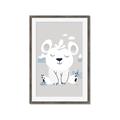 Picture of Smiling Polar bear _GroupedProduct_Rectangle_Portrait_Mini_ _GroupedProduct_Rectangle_Portrait_Framed_Matted_
