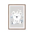 Picture of Smiling Polar bear _GroupedProduct_Rectangle_Portrait_Mini_ _GroupedProduct_Rectangle_Portrait_Framed_Matted_