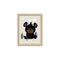 Picture of Cute black bear  _GroupedProduct_Rectangle_Portrait_Mini_ _GroupedProduct_Rectangle_Portrait_Framed_Matted_