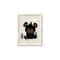 Picture of Cute black bear  _GroupedProduct_Rectangle_Portrait_Mini_ _GroupedProduct_Rectangle_Portrait_Framed_Matted_