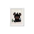 Picture of Cute black bear  _GroupedProduct_Rectangle_Portrait_Mini_ _GroupedProduct_Rectangle_Portrait_Framed_Matted_