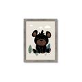 Picture of Cute black bear  _GroupedProduct_Rectangle_Portrait_Mini_ _GroupedProduct_Rectangle_Portrait_Framed_Matted_