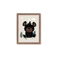 Picture of Cute black bear  _GroupedProduct_Rectangle_Portrait_Mini_ _GroupedProduct_Rectangle_Portrait_Framed_Matted_