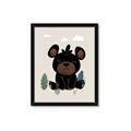 Picture of Cute black bear  _GroupedProduct_Rectangle_Portrait_Mini_ _GroupedProduct_Rectangle_Portrait_Framed_Matted_