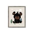 Picture of Cute black bear  _GroupedProduct_Rectangle_Portrait_Mini_ _GroupedProduct_Rectangle_Portrait_Framed_Matted_
