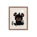 Picture of Cute black bear  _GroupedProduct_Rectangle_Portrait_Mini_ _GroupedProduct_Rectangle_Portrait_Framed_Matted_