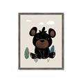 Picture of Cute black bear  _GroupedProduct_Rectangle_Portrait_Mini_ _GroupedProduct_Rectangle_Portrait_Framed_Matted_