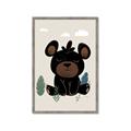 Picture of Cute black bear  _GroupedProduct_Rectangle_Portrait_Mini_ _GroupedProduct_Rectangle_Portrait_Framed_Matted_