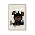 Picture of Cute black bear  _GroupedProduct_Rectangle_Portrait_Mini_ _GroupedProduct_Rectangle_Portrait_Framed_Matted_