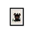 Picture of Cute black bear  _GroupedProduct_Rectangle_Portrait_Mini_ _GroupedProduct_Rectangle_Portrait_Framed_Matted_