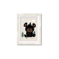 Picture of Cute black bear  _GroupedProduct_Rectangle_Portrait_Mini_ _GroupedProduct_Rectangle_Portrait_Framed_Matted_