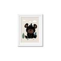 Picture of Cute black bear  _GroupedProduct_Rectangle_Portrait_Mini_ _GroupedProduct_Rectangle_Portrait_Framed_Matted_