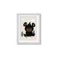 Picture of Cute black bear  _GroupedProduct_Rectangle_Portrait_Mini_ _GroupedProduct_Rectangle_Portrait_Framed_Matted_