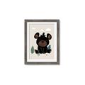 Picture of Cute black bear  _GroupedProduct_Rectangle_Portrait_Mini_ _GroupedProduct_Rectangle_Portrait_Framed_Matted_