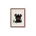 Picture of Cute black bear  _GroupedProduct_Rectangle_Portrait_Mini_ _GroupedProduct_Rectangle_Portrait_Framed_Matted_