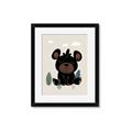 Picture of Cute black bear  _GroupedProduct_Rectangle_Portrait_Mini_ _GroupedProduct_Rectangle_Portrait_Framed_Matted_