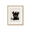Picture of Cute black bear  _GroupedProduct_Rectangle_Portrait_Mini_ _GroupedProduct_Rectangle_Portrait_Framed_Matted_