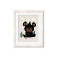 Picture of Cute black bear  _GroupedProduct_Rectangle_Portrait_Mini_ _GroupedProduct_Rectangle_Portrait_Framed_Matted_