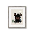 Picture of Cute black bear  _GroupedProduct_Rectangle_Portrait_Mini_ _GroupedProduct_Rectangle_Portrait_Framed_Matted_