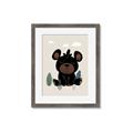 Picture of Cute black bear  _GroupedProduct_Rectangle_Portrait_Mini_ _GroupedProduct_Rectangle_Portrait_Framed_Matted_