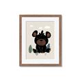 Picture of Cute black bear  _GroupedProduct_Rectangle_Portrait_Mini_ _GroupedProduct_Rectangle_Portrait_Framed_Matted_